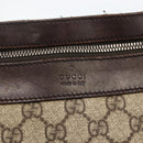 GUCCI GG Supreme Shoulder Bag PVC Beige Silver 92560 Auth ka3837-17