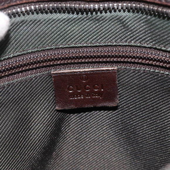 GUCCI GG Supreme Shoulder Bag PVC Beige Silver 92560 Auth ka3837