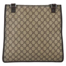 GUCCI GG Supreme Shoulder Bag PVC Beige Silver 92560 Auth ka3837-2