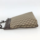 GUCCI GG Supreme Shoulder Bag PVC Beige Silver 92560 Auth ka3837-3