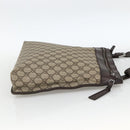 GUCCI GG Supreme Shoulder Bag PVC Beige Silver 92560 Auth ka3837-4