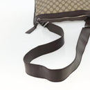 GUCCI GG Supreme Shoulder Bag PVC Beige Silver 92560 Auth ka3837-7
