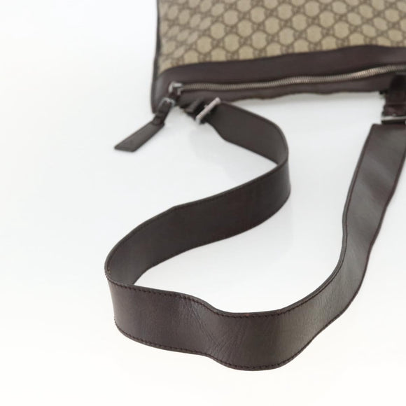 GUCCI GG Supreme Shoulder Bag PVC Beige Silver 92560 Auth ka3837