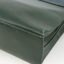 LOEWE Hand Bag Leather 2way Green Gold Auth ka3838A-16