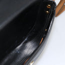 Christian Dior Shoulder Bag Leather Black Gold Auth ka3839A-19