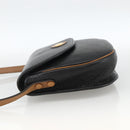 Christian Dior Shoulder Bag Leather Black Gold Auth ka3839A-3