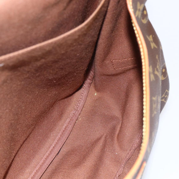 LOUIS VUITTON Monogram Saumur 35 Shoulder Bag M42254 LV Auth ka384