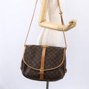 LOUIS VUITTON Monogram Saumur 35 Shoulder Bag M42254 LV Auth ka384-26