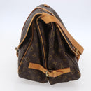 LOUIS VUITTON Monogram Saumur 35 Shoulder Bag M42254 LV Auth ka384-3