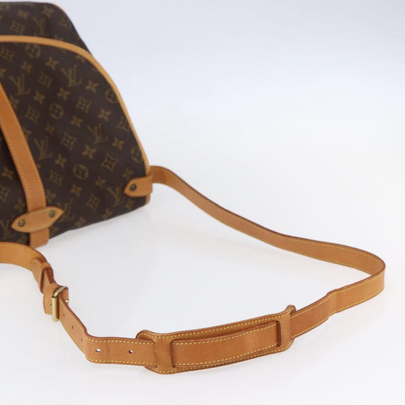 LOUIS VUITTON Monogram Saumur 35 Shoulder Bag M42254 LV Auth ka384