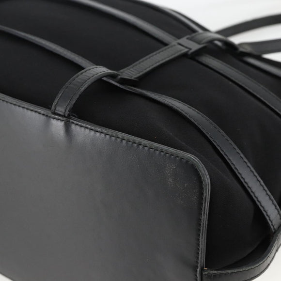 Salvatore Ferragamo Tote Bag Nylon Black Silver Auth ka3842