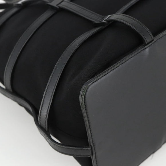 Salvatore Ferragamo Tote Bag Nylon Black Silver Auth ka3842