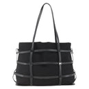 Salvatore Ferragamo Tote Bag Nylon Black Silver Auth ka3842-13