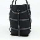 Salvatore Ferragamo Tote Bag Nylon Black Silver Auth ka3842-3