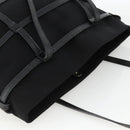 Salvatore Ferragamo Tote Bag Nylon Black Silver Auth ka3842-6