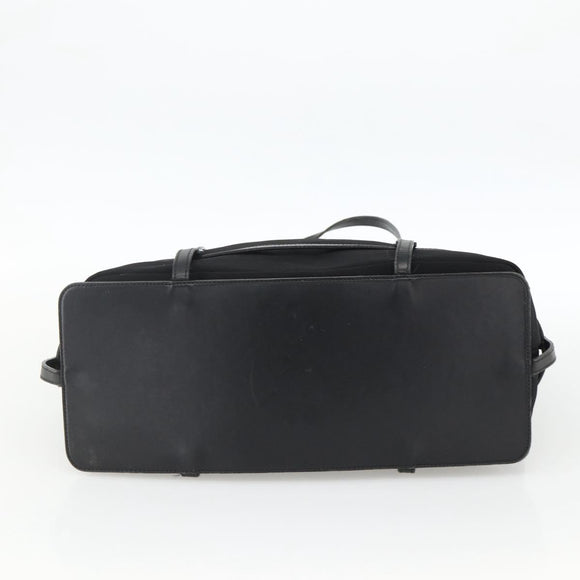 Salvatore Ferragamo Tote Bag Nylon Black Silver Auth ka3842