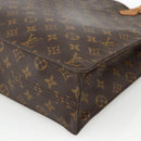 LOUIS VUITTON Monogram Sac Plat Hand Bag M51140 LV Auth ka3846-14