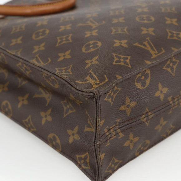 LOUIS VUITTON Monogram Sac Plat Hand Bag M51140 LV Auth ka3846