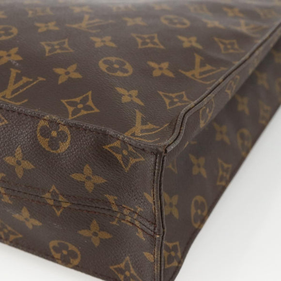 LOUIS VUITTON Monogram Sac Plat Hand Bag M51140 LV Auth ka3846