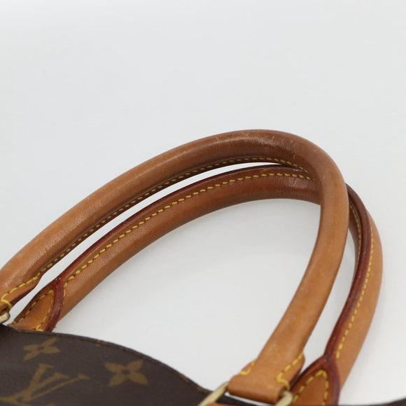 LOUIS VUITTON Monogram Sac Plat Hand Bag M51140 LV Auth ka3846