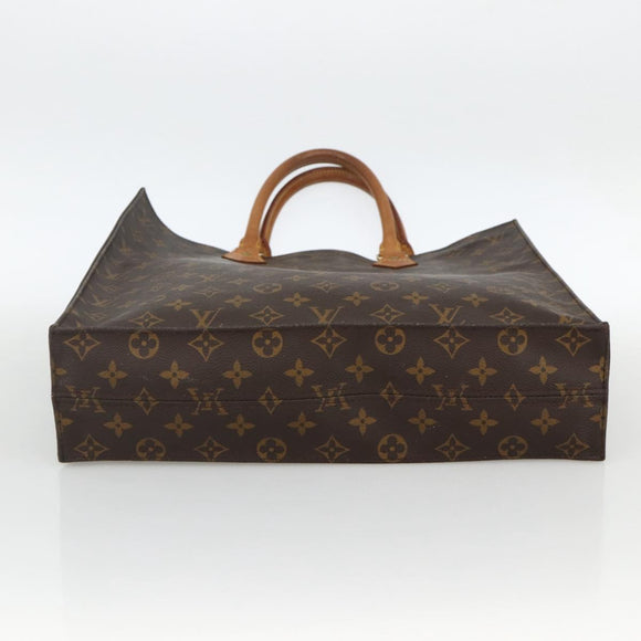 LOUIS VUITTON Monogram Sac Plat Hand Bag M51140 LV Auth ka3846