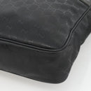 GUCCI GG Implementation Shoulder Bag PVC Black Silver 201448 Auth ka3847-9