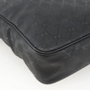 GUCCI GG Implementation Shoulder Bag PVC Black Silver 201448 Auth ka3847-16
