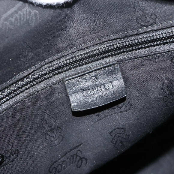 GUCCI GG Implementation Shoulder Bag PVC Black Silver 201448 Auth ka3847