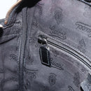 GUCCI GG Implementation Shoulder Bag PVC Black Silver 201448 Auth ka3847-20