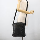 GUCCI GG Implementation Shoulder Bag PVC Black Silver 201448 Auth ka3847-24