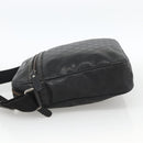 GUCCI GG Implementation Shoulder Bag PVC Black Silver 201448 Auth ka3847-3