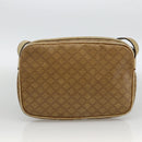 CELINE Macadam Canvas Hand Bag PVC 2 Set Brown Beige Auth ka3848-12