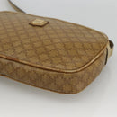CELINE Macadam Canvas Hand Bag PVC 2 Set Brown Beige Auth ka3848-16