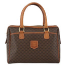 CELINE Macadam Canvas Hand Bag PVC 2 Set Brown Beige Auth ka3848-2