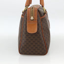 CELINE Macadam Canvas Hand Bag PVC 2 Set Brown Beige Auth ka3848-4
