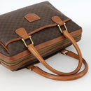 CELINE Macadam Canvas Hand Bag PVC 2 Set Brown Beige Auth ka3848-5