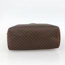 CELINE Macadam Canvas Hand Bag PVC 2 Set Brown Beige Auth ka3848-7