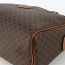 CELINE Macadam Canvas Hand Bag PVC 2 Set Brown Beige Auth ka3848-8
