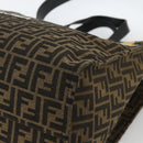 FENDI Pokemon Dragonite Fragment Zucca Canvas Bag 2way Black Brown Auth ka3850SM-9