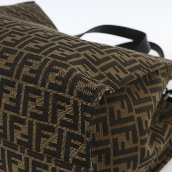FENDI Pokemon Dragonite Fragment Zucca Canvas Bag 2way Black Brown Auth ka3850SM