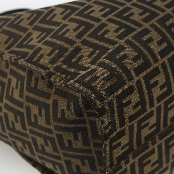 FENDI Pokemon Dragonite Fragment Zucca Canvas Bag 2way Black Brown Auth ka3850SM