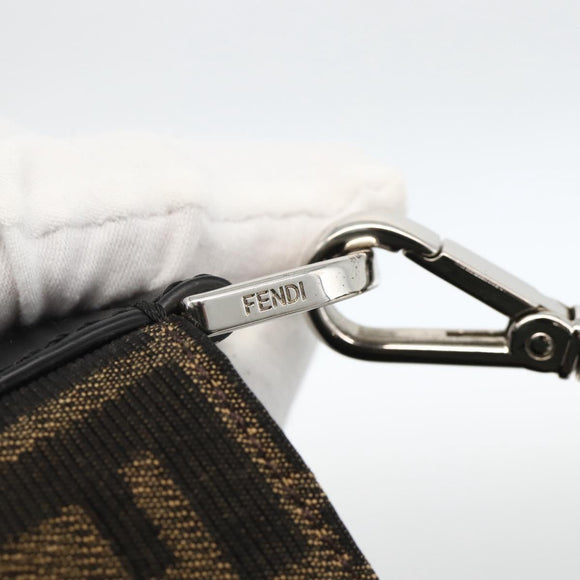 FENDI Pokemon Dragonite Fragment Zucca Canvas Bag 2way Black Brown Auth ka3850SM