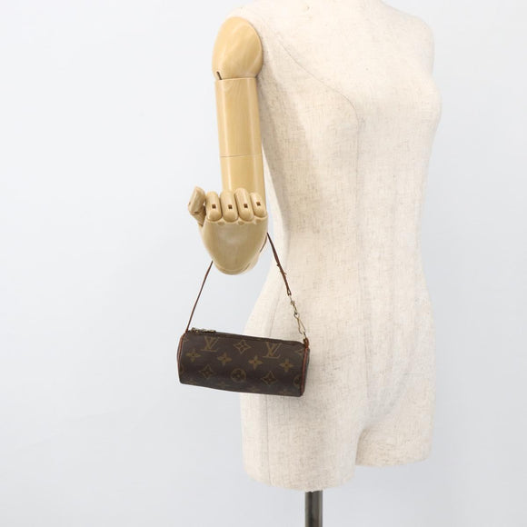 LOUIS VUITTON Monogram Papillon Pouch LV Auth ka3851A