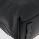 GIVENCHY Hand Bag Leather Black Silver Auth ka3852A-14