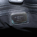 GIVENCHY Hand Bag Leather Black Silver Auth ka3852A-10
