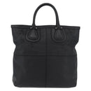 GIVENCHY Hand Bag Leather Black Silver Auth ka3852A-13