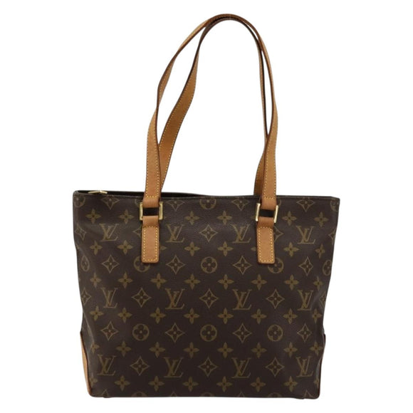LOUIS VUITTON Monogram Cabas Piano Tote Bag M51148 LV Auth ka3853