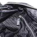 PRADA Hand Bag Nylon Leather 2way Black Silver Auth ka3854-23
