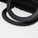 PRADA Hand Bag Nylon Leather 2way Black Silver Auth ka3854-7