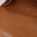 CELINE Macadam Canvas Shoulder Bag PVC Leather Brown Gold Auth ka3857-10